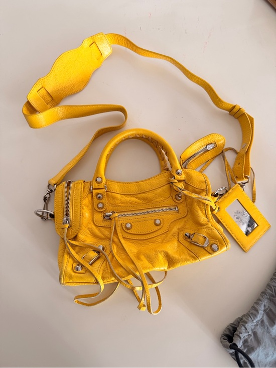Balenciaga Handbags - Balenciaga City Bag  yellow mini Leather Crossbody